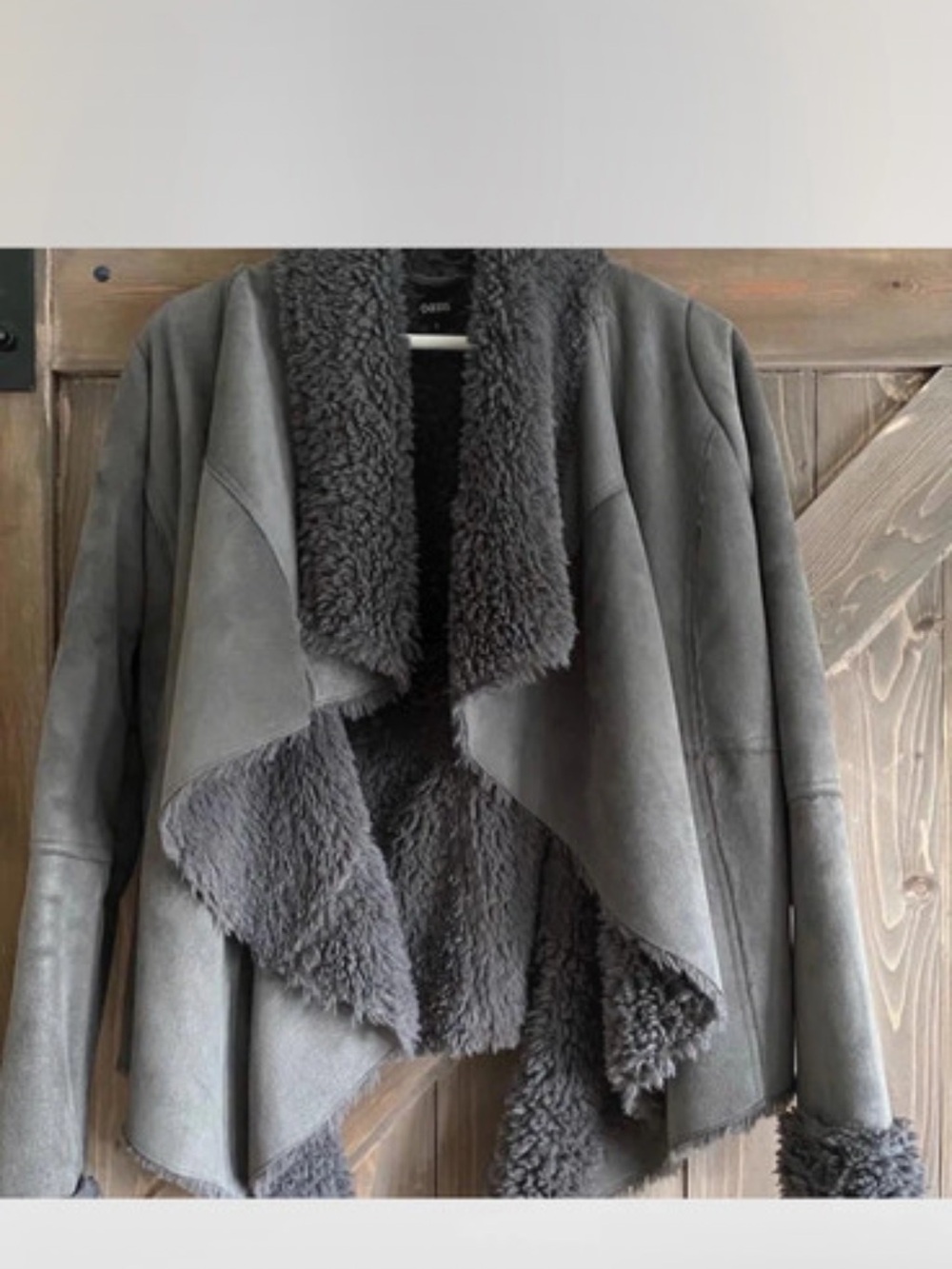 Angie Gray Faux-Shearling Teddy Jacket